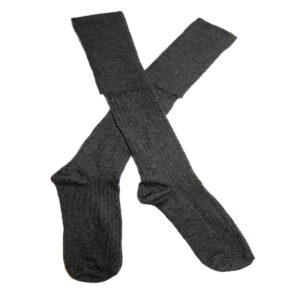 Socks Long Plain Grey