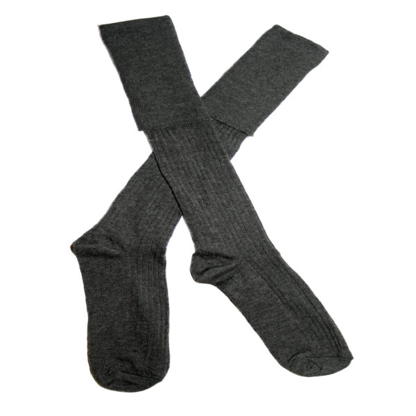 Socks Long Plain Grey