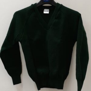 Jersey Full Sleeved v neck Bottle Green