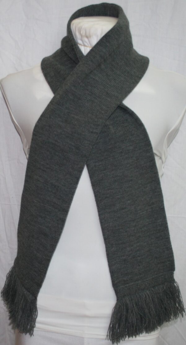 Scarves Knitted Grey
