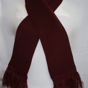 Scarves Knitted Maroon